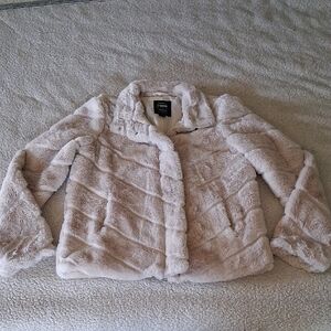 Ci Sono Women's Cozy Teddy Jacket - Cream